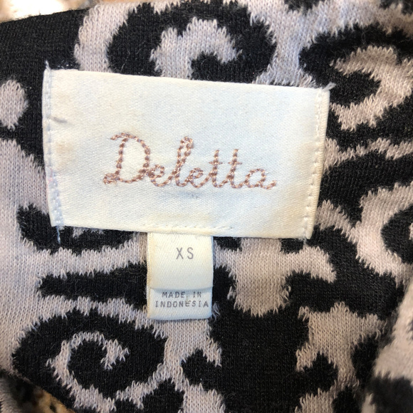 Deletta Caledonia Dress Black & Grey Size XS - Picture 7 of 8